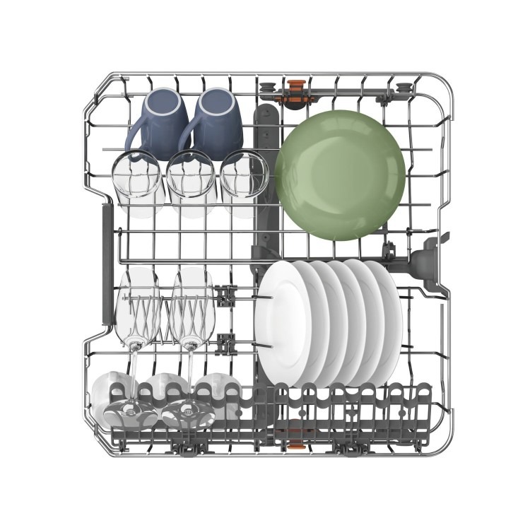 Hotpoint Maxi Space Semi-Integrated Dishwasher - C-Rated Silver control panel - Image 4