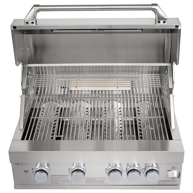 Monster Grill 4 Burner Built-In Gas BBQ - Stainless Steel - Image 5