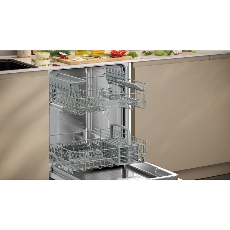 Neff N30 Integrated Dishwasher - Smart Wi-Fi, D-Rated, Silver control panel - Image 5