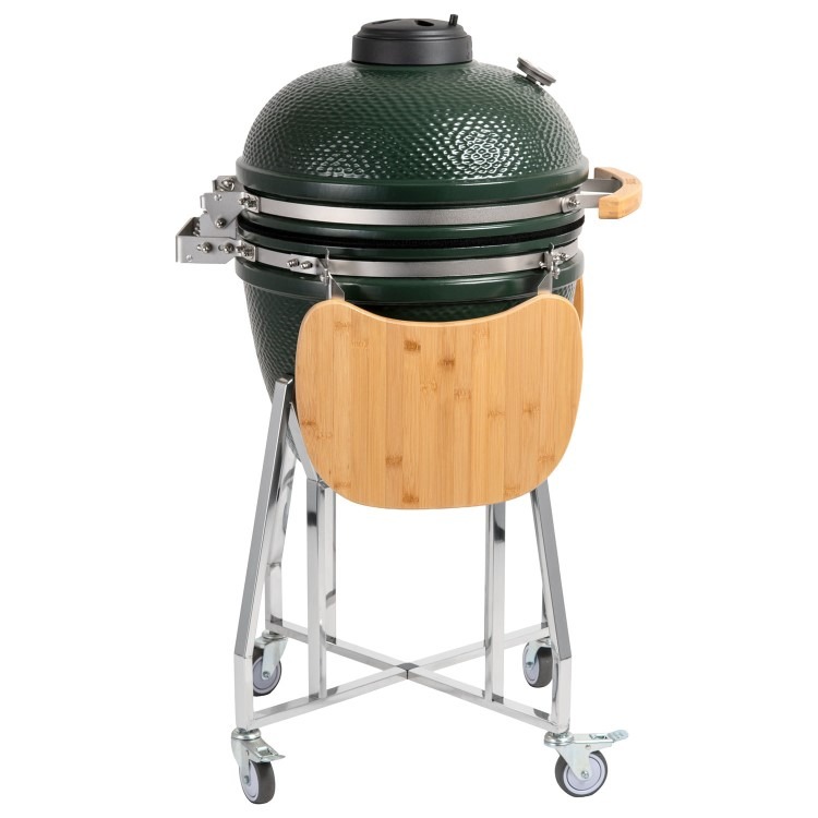 Boss Grill The Egg - 18 Inch Ceramic Kamado Style Charcoal Egg BBQ Grill - Green - Image 3
