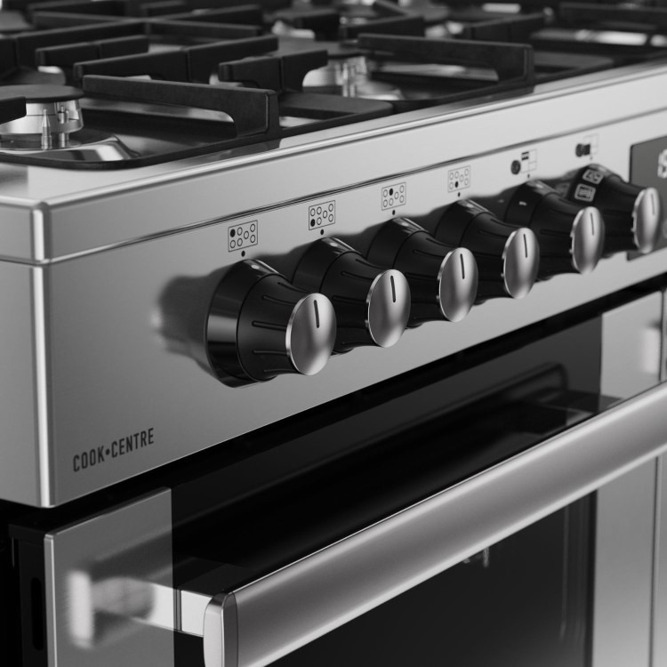 Belling Cookcentre 110cm Dual Fuel Range Cooker - Stainless Steel - Image 5
