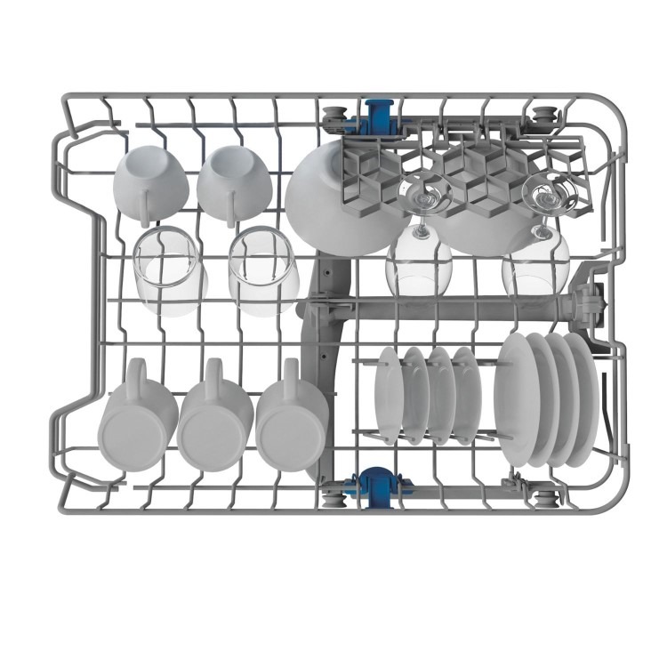 Indesit Push&Go Integrated Slimline Dishwasher - White Contol Panel - Image 5