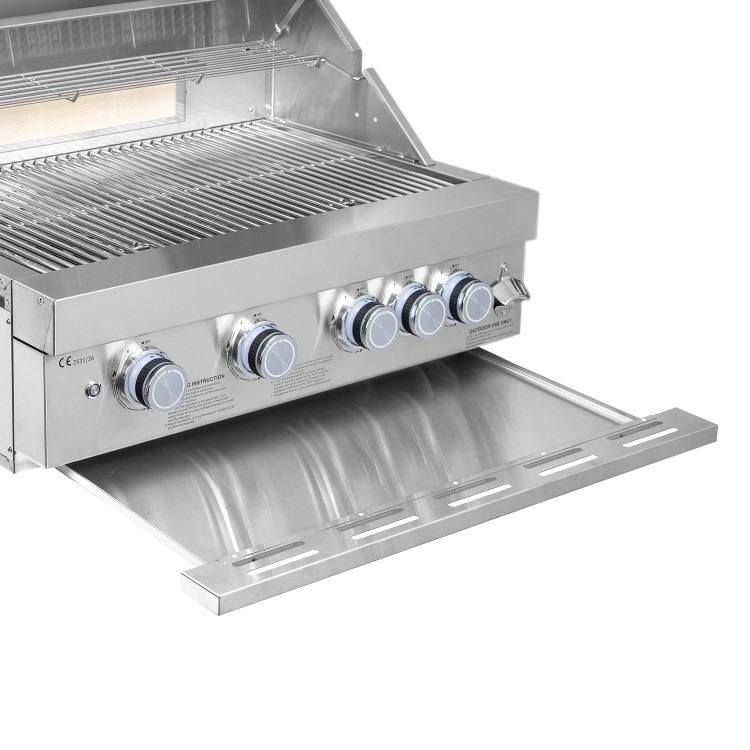 Monster Grill 4 Burner Built-In Gas BBQ - Stainless Steel - Image 6