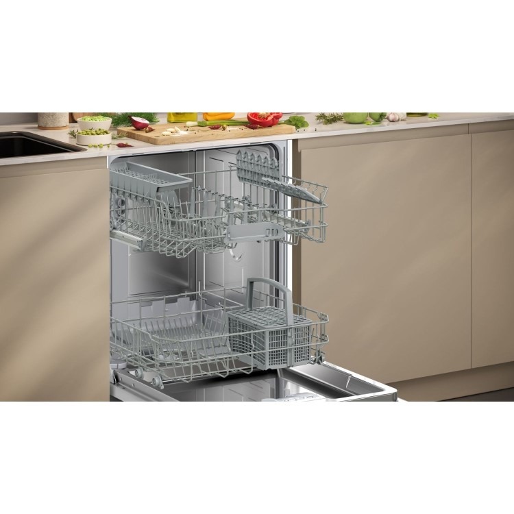 Neff N30 Integrated Dishwasher - Smart Wi-Fi, D-Rated, Silver control panel - Image 5