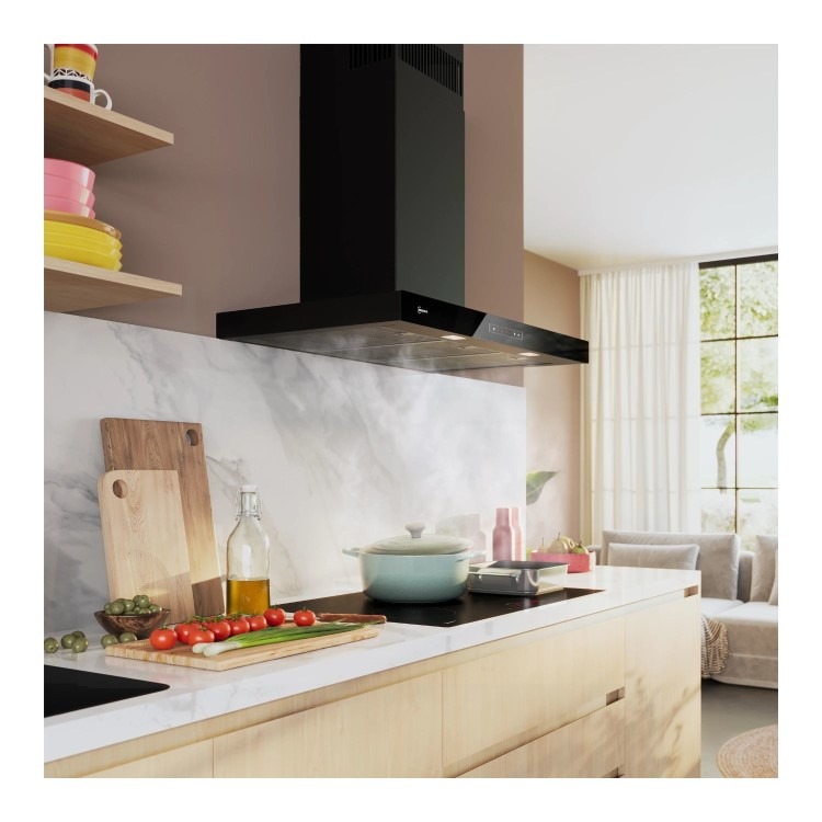 Neff N70 Series 90cm Chimney Cooker Hood - Matt Black - Image 7