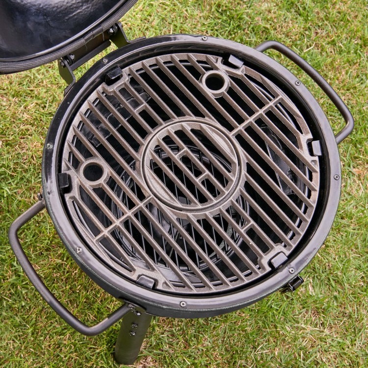 Char-Griller Akorn Jr. Kamado Grill & Smoker BBQ - Black - Image 5