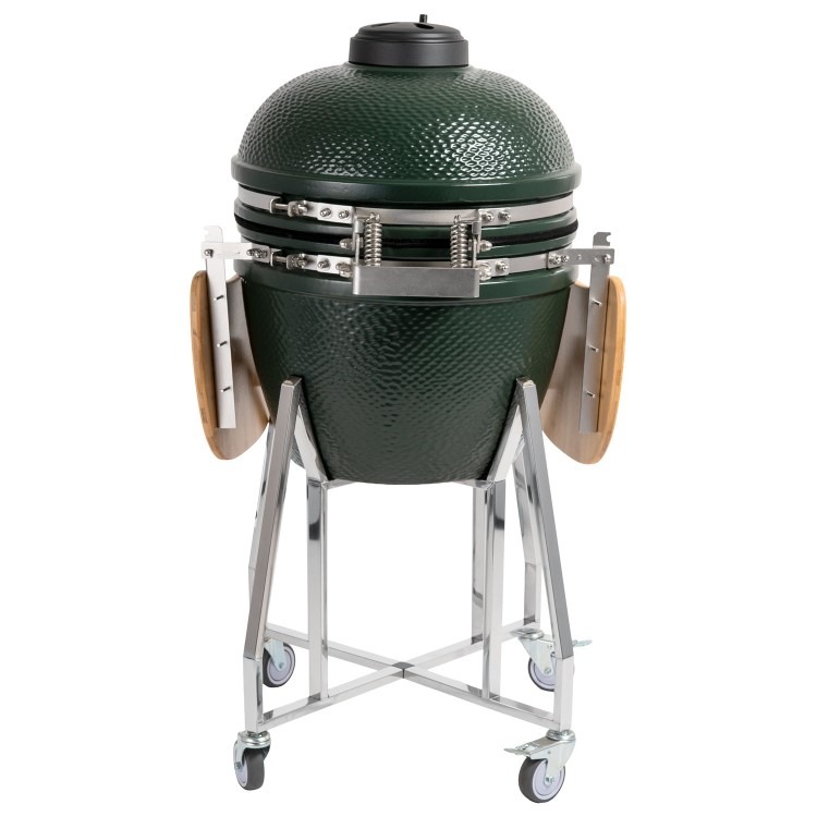 Boss Grill The Egg - 18 Inch Ceramic Kamado Style Charcoal Egg BBQ Grill - Green - Image 6
