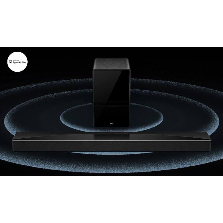 TCL Q75H Class 5.1.2 Channel Sound Bar with Dolby Atmos Wireless Subwoofwer - Image 7