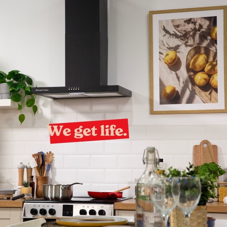 Russell Hobbs 60cm Chimney Cooker Hood - Black - Image 7