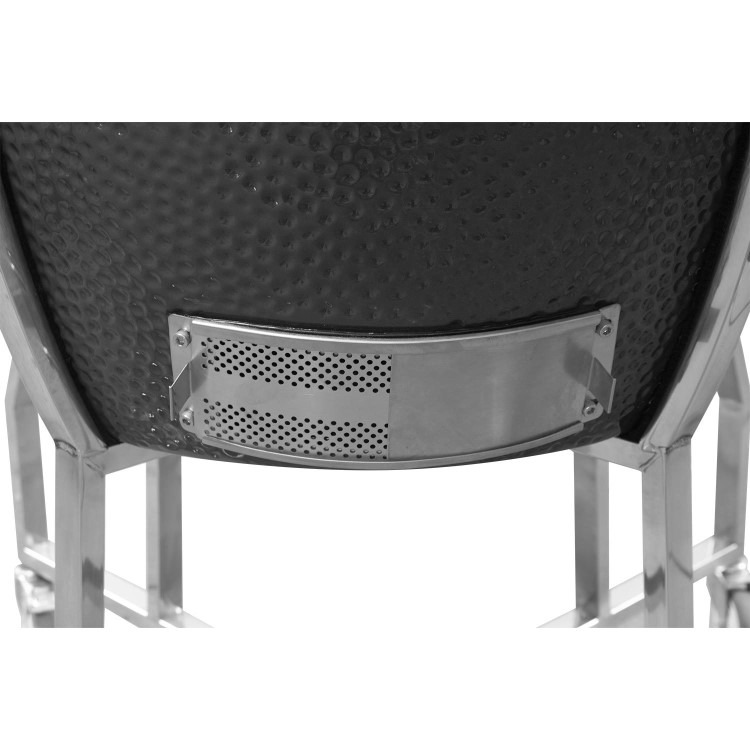 Boss Grill King Egg - 27 Inch Ceramic Kamado Style Charcoal Smoker BBQ Grill - Image 7