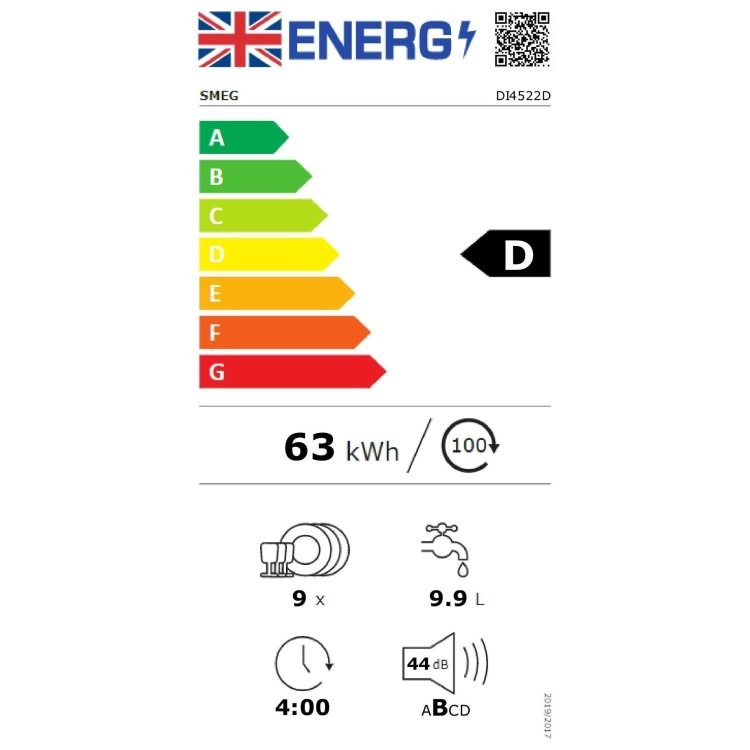Smeg Integrated Slimline Dishwasher - DryAssist+ D-Rated Black Control Panel - Image 7