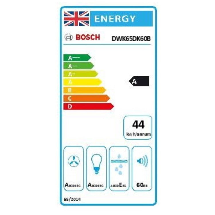 Bosch Series 2 60cm Angled Chimney Cooker Hood - Black - Image 8