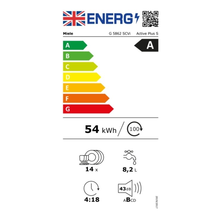 Miele Integrated Dishwasher - QuickPowerWash A-rated Silver control panel - Image 8
