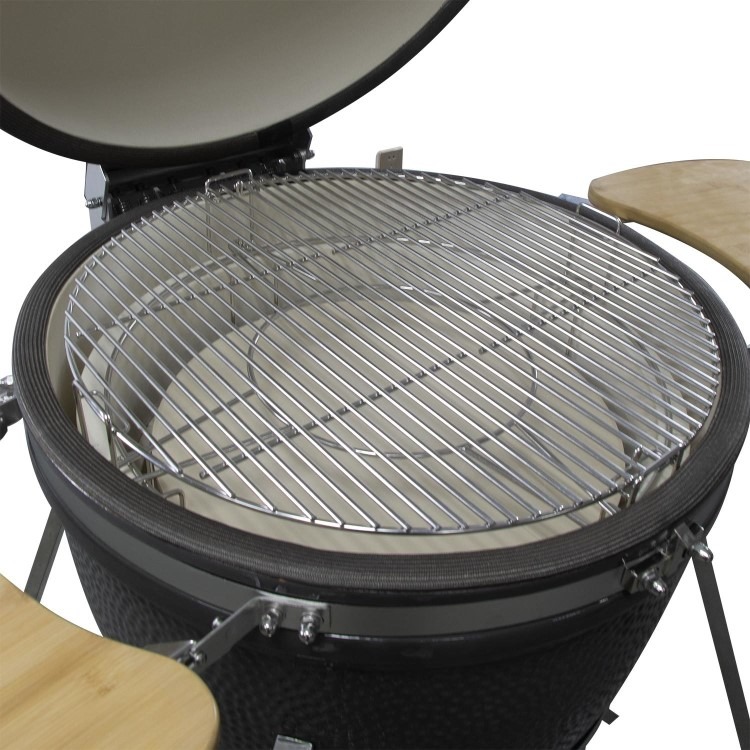 Boss Grill King Egg - 27 Inch Ceramic Kamado Style Charcoal Smoker BBQ Grill - Image 12