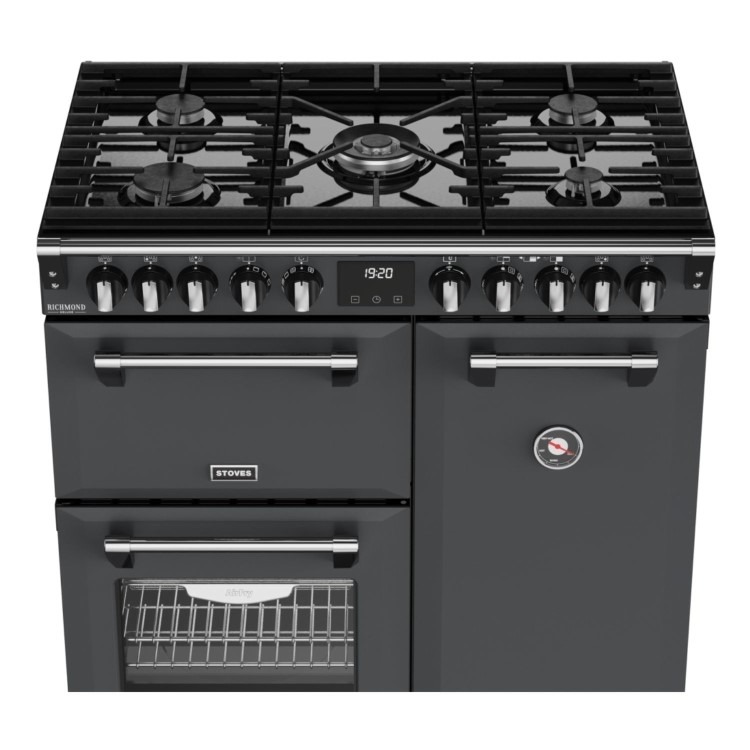 Stoves Richmond DX 90cm Dual Fuel Range Cooker - Anthracite Grey - Image 8