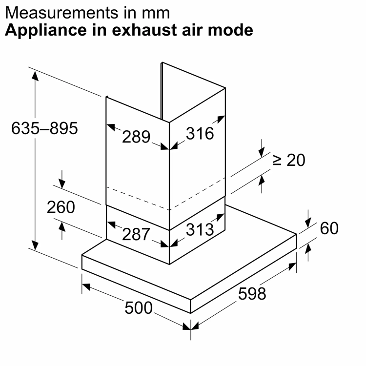 Neff N70 Series 60cm Chimney Cooker Hood - Matt Black - Image 9
