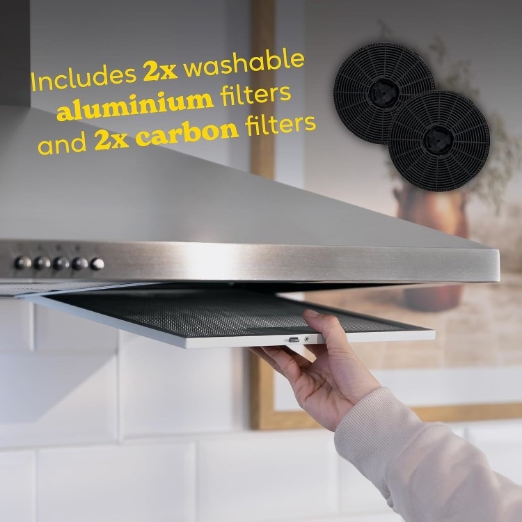 Russell Hobbs 90cm Chimney Cooker Hood - Stainless Steel - Image 9