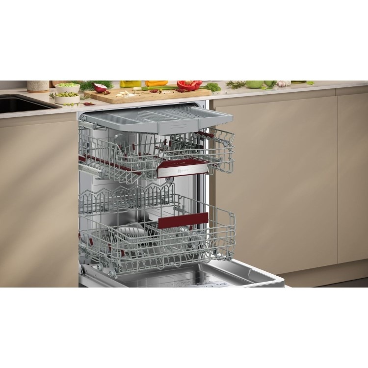 Neff N 70 Integrated Dishwasher - Smart, B-rated, Silver control panel - Image 9