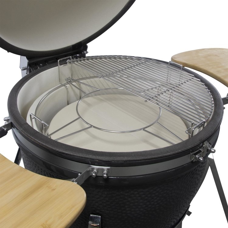 Boss Grill King Egg - 27 Inch Ceramic Kamado Style Charcoal Smoker BBQ Grill - Image 8