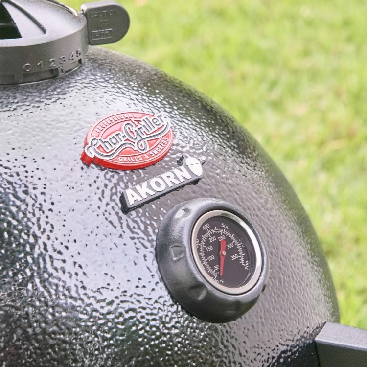 Char-Griller Akorn Jr. Kamado Grill & Smoker BBQ - Black - Image 9