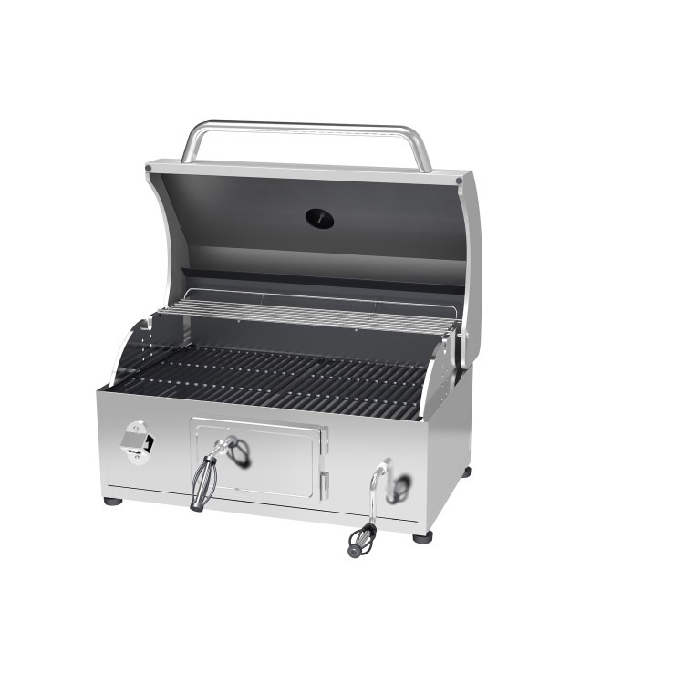 Boss Grill All Star Pro Modular Dual Fuel Outdoor Kitchen - Built-In Gas & Charcoal BBQ with Fridge - Black - Image 11