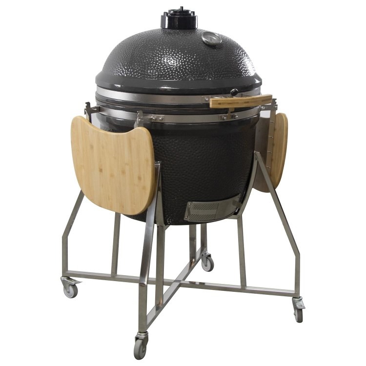 Boss Grill King Egg - 27 Inch Ceramic Kamado Style Charcoal Smoker BBQ Grill - Image 13