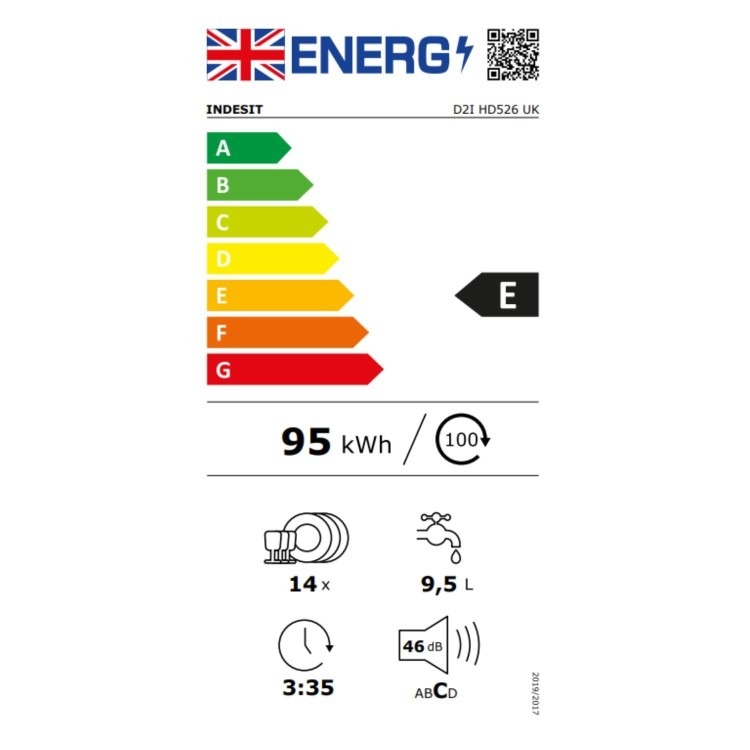 Indesit Push&Go Integrated Dishwasher - White control panel - Image 8