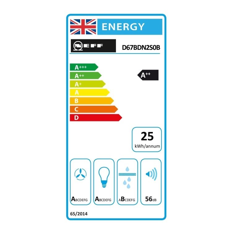 Neff N70 Series 60cm Chimney Cooker Hood - Matt Black - Image 11
