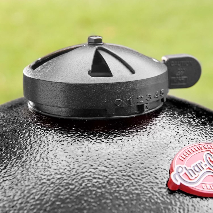 Char-Griller Akorn Jr. Kamado Grill & Smoker BBQ - Black - Image 10