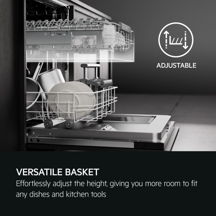 AEG 8000 AirDry Integrated Dishwasher - A-rated Black Control Panel - Image 11