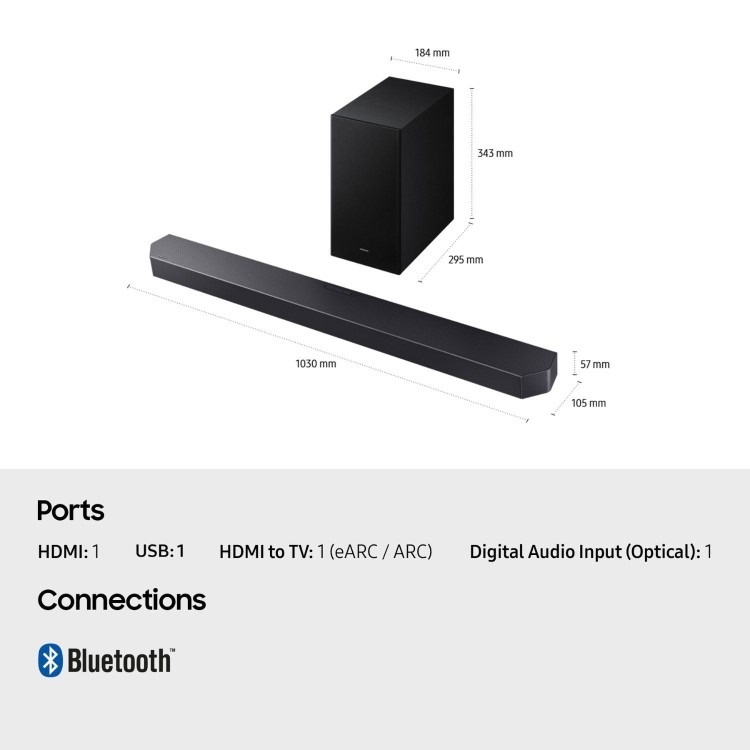 Samsung Q600F Q-Series Soundbar with Subwoofer - Image 11