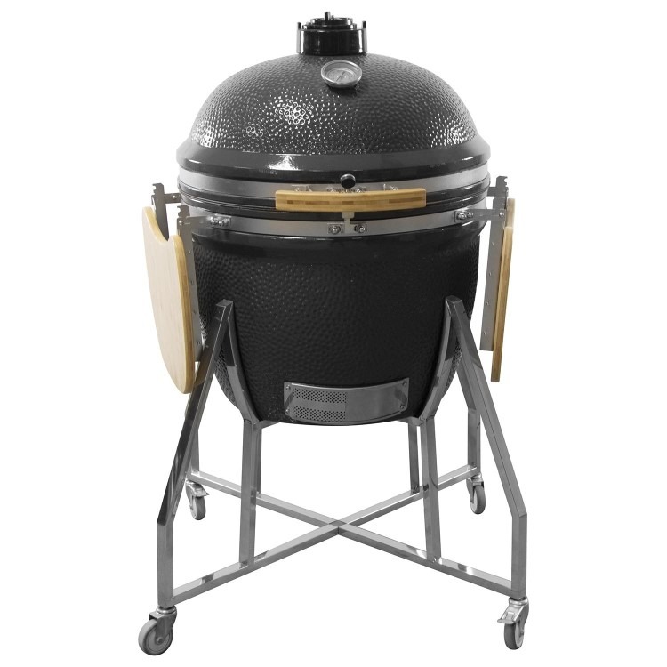 Boss Grill King Egg - 27 Inch Ceramic Kamado Style Charcoal Smoker BBQ Grill - Image 9