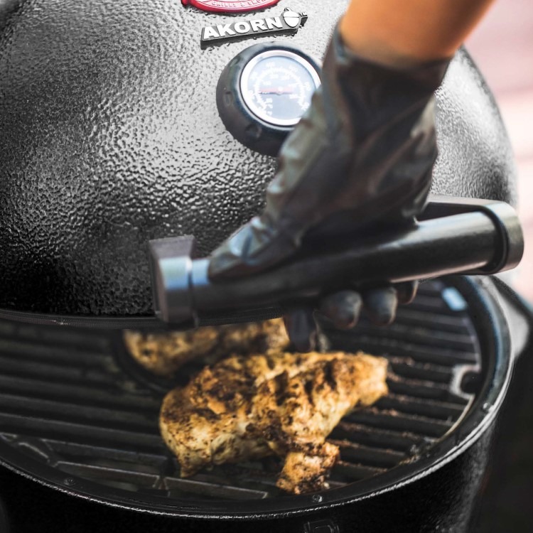 Char-Griller Akorn Jr. Kamado Grill & Smoker BBQ - Black - Image 11