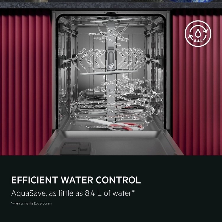 AEG 8000 AirDry Integrated Dishwasher - A-rated Black Control Panel - Image 12