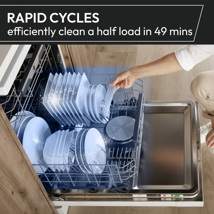 Hoover H-Dish 300 Integrated Dishwasher - Silver control panel - Image 11