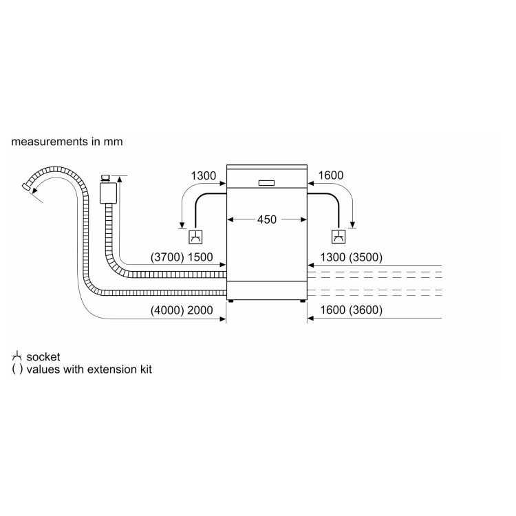 Bosch Series 2 Integrated Slimline Dishwasher - Smart D-rated Black control panel - Image 12