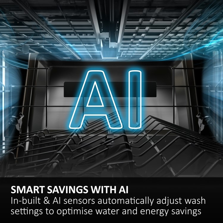 Haier Washlens Plus Integrated Dishwasher - Smart Wi-Fi C-Rated Black control panel - Image 12