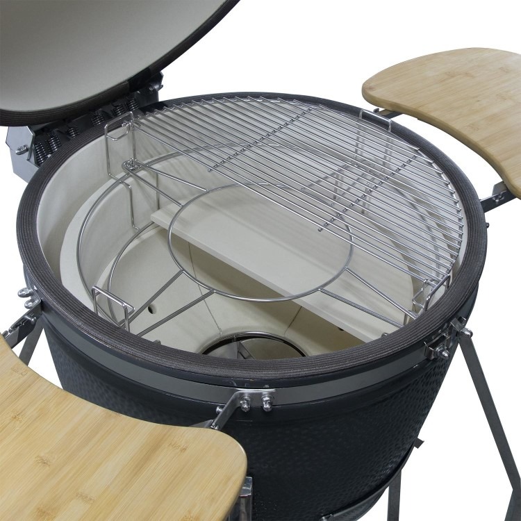 Boss Grill King Egg - 27 Inch Ceramic Kamado Style Charcoal Smoker BBQ Grill - Image 16