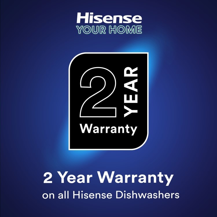 Hisense Hi4 Integrated Dishwasher - Silver - D-Rated, Silver control panel - Image 14