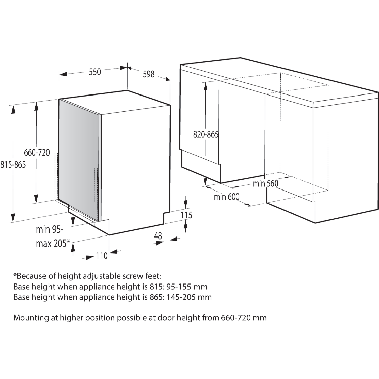 Hisense Hi4 Integrated Dishwasher - Silver - D-Rated, Silver control panel - Image 15