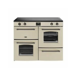 Belling Farmhouse 110cm Electric Induction Range Cooker - Cream