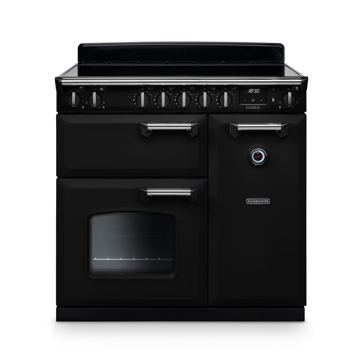 Rangemaster Classic 90cm Induction Range Cooker - Gloss Black