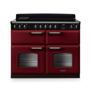 Rangemaster Classic Deluxe 110cm Base Cavity Induction Range Cooker - Bordeaux & Chrome