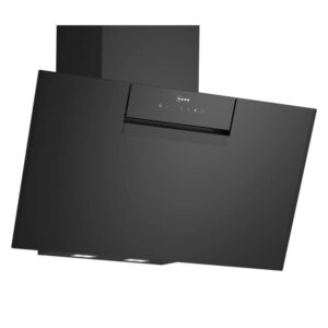 Neff N50 80cm Angled Chimney Cooker Hood - Black Glass