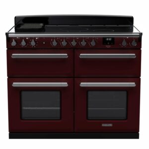 Rangemaster Estel Deluxe 110cm Induction Range Cooker - Bordeaux + Chrome