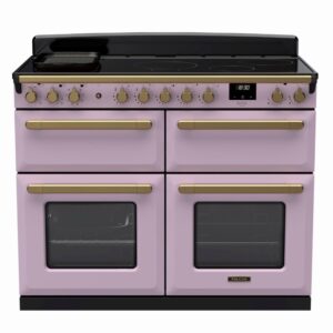 Rangemaster Estel Deluxe 110cm Induction Range Cooker - Heather + Brass