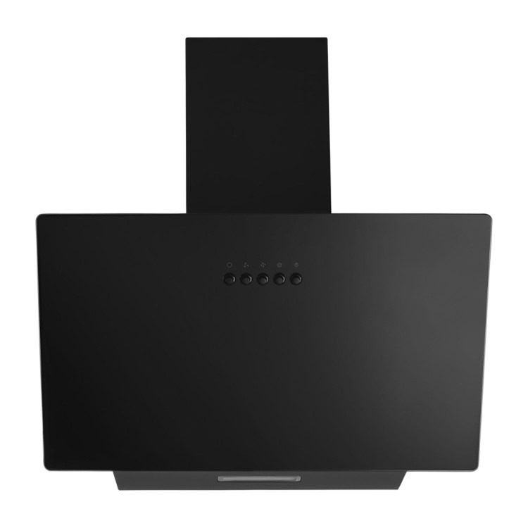 CDA 60cm Angled Chimney Cooker Hood - Black
