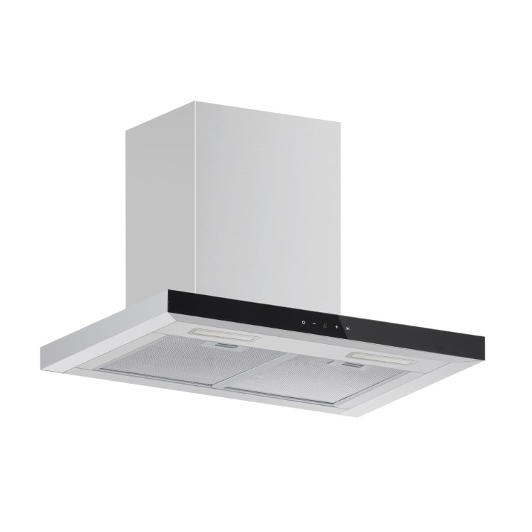 electriQ 60cm Slimline Chimney Cooker Hood - Stainless Steel