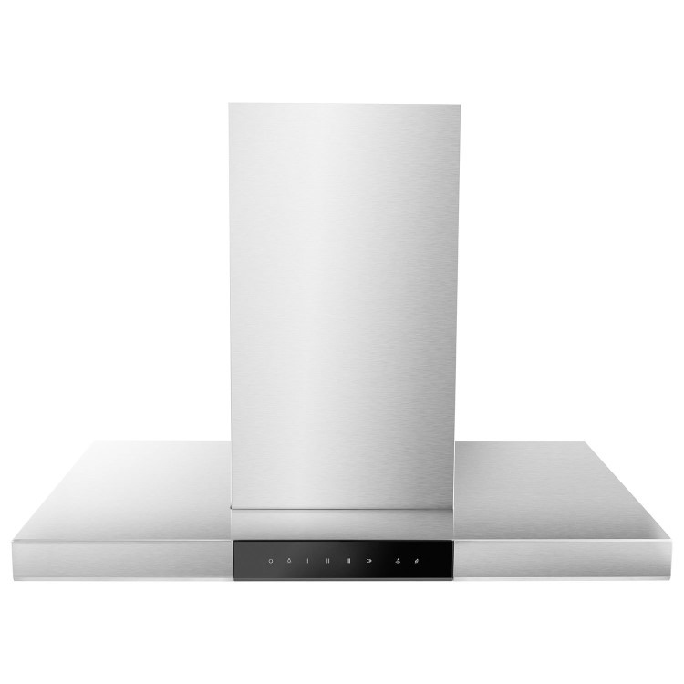 electriQ 90cm Island Hood with Hob to Hood Connection - Stainless Steel