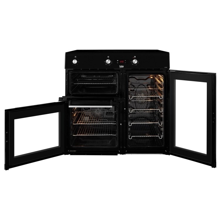Beko 90cm Electric Induction Range Cooker - Black - Image 2